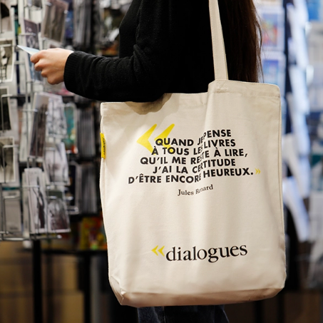 Tote bag en coton personnalisé pour une librairie
