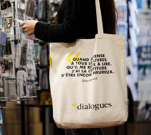 Tote bag en coton personnalisé pour une librairie