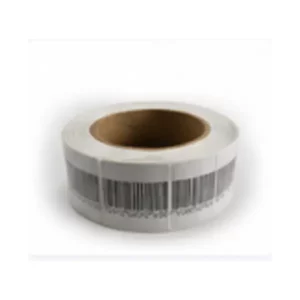 Rouleau d'étiquettes antivol RF4040 avec code-barres