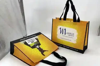 Sacs réutilisables imprimés pour la Librairie Martelle à Amiens