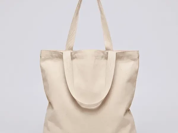 Tote bag vierge 100 % coton, format standard 42 x 42 cm