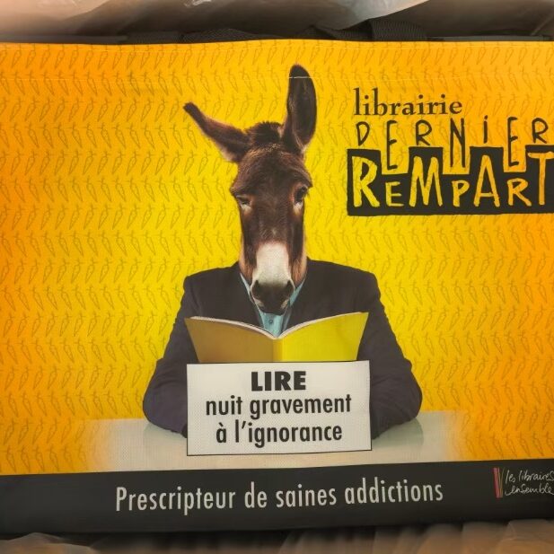 Sac cabas non tissé 44 × 35 × 17 cm personnalisé pour librairie